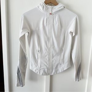 LULULEMON white Y2K shape hoodie jacket